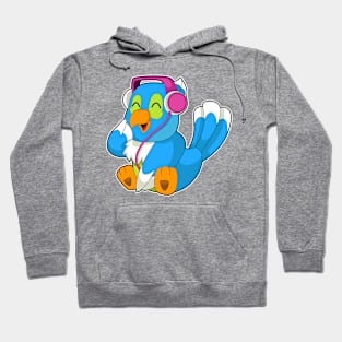 Parrot Headphone Music Hoodie